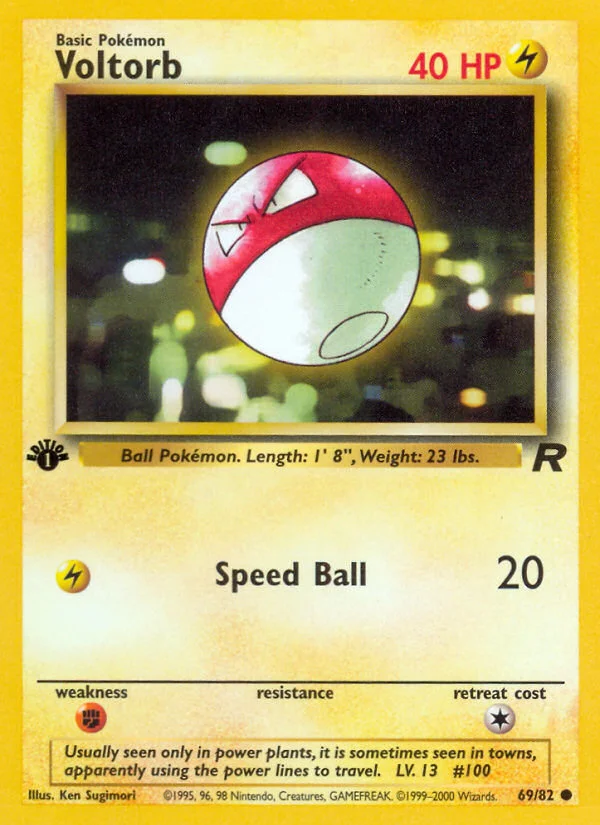 Voltorb Pokemon card