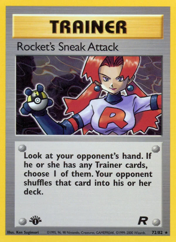Rocket's Sneak Attack Pokemon card