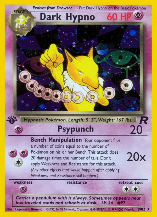 Dark Hypno Pokemon card