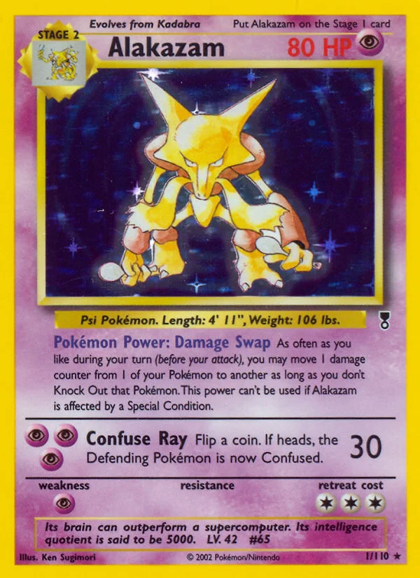 Alakazam Pokemon card