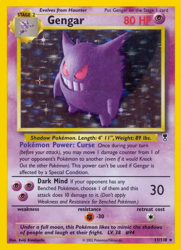 Gengar Pokemon card