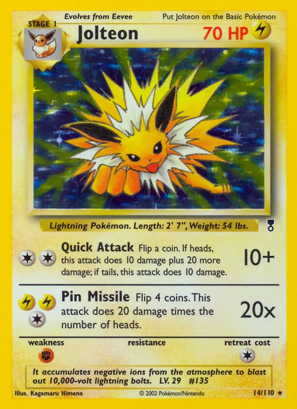 Jolteon Pokemon card