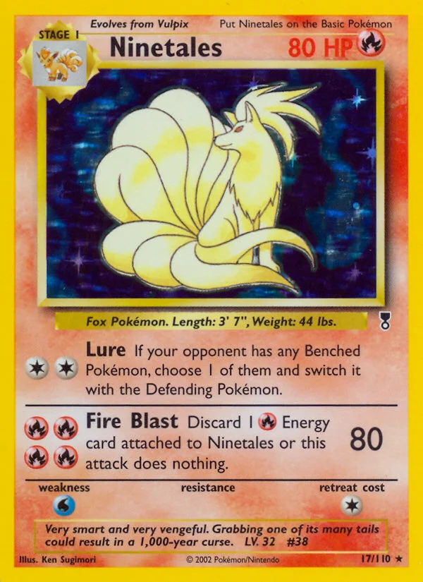 Ninetales Pokemon card