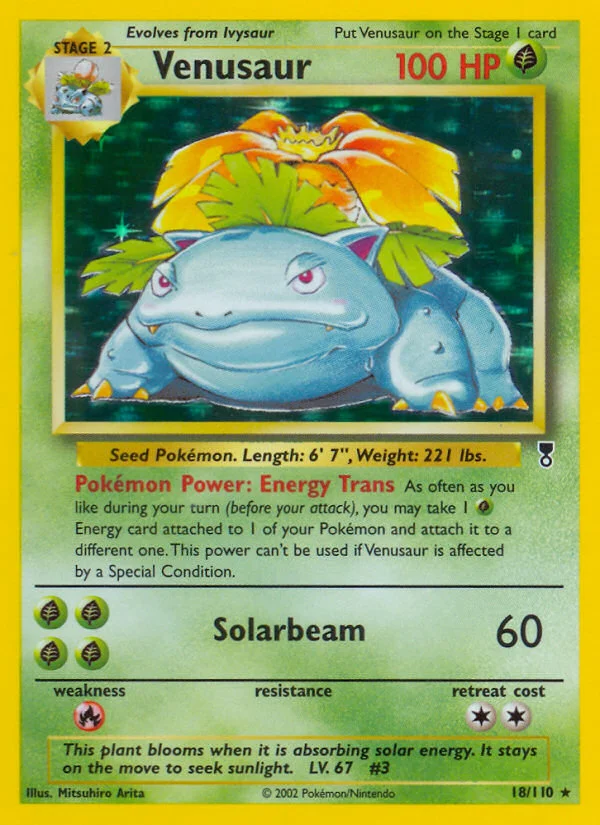 Venusaur Pokemon card