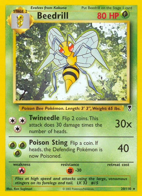 Beedrill Pokemon card
