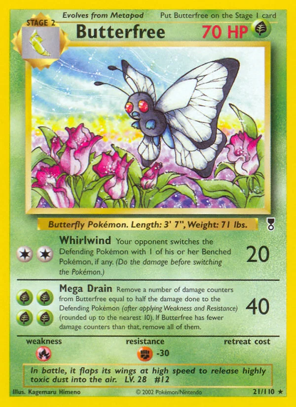 Butterfree Pokemon card