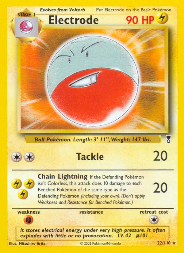 Electrode Pokemon card