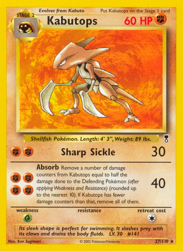 Kabutops Pokemon card