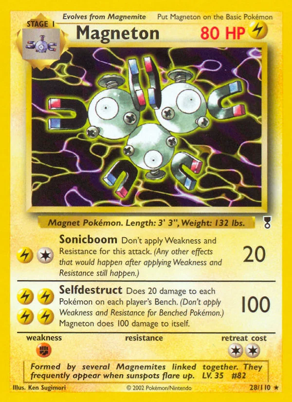 Magneton Pokemon card