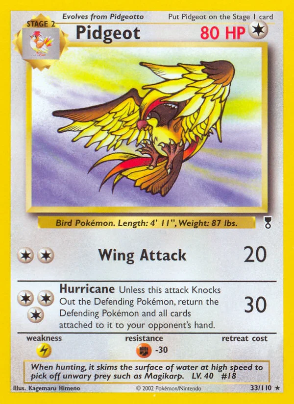 Pidgeot Pokemon card