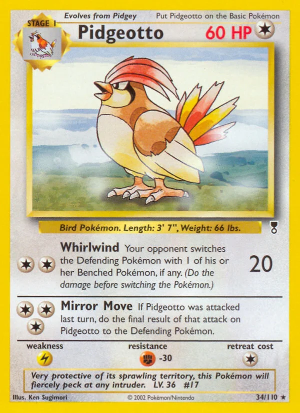 Pidgeotto Pokemon card