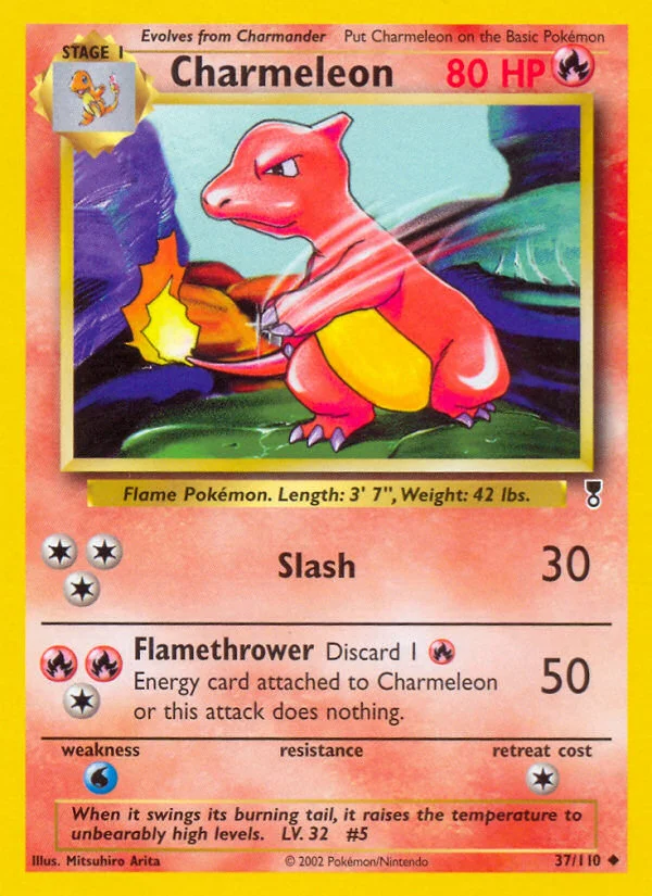 Charmeleon Pokemon card