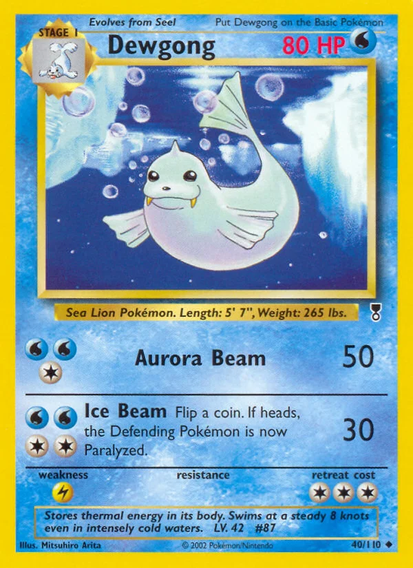 Dewgong Pokemon card