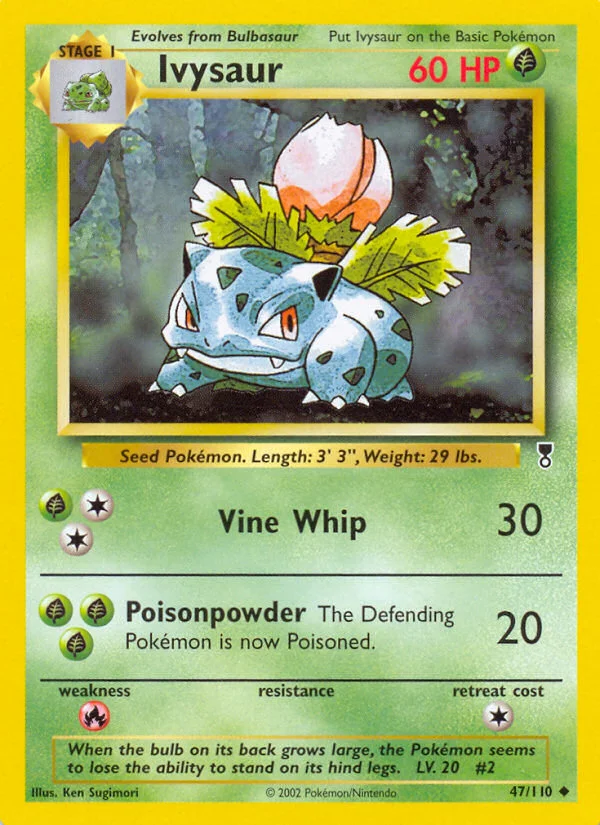 Ivysaur Pokemon card