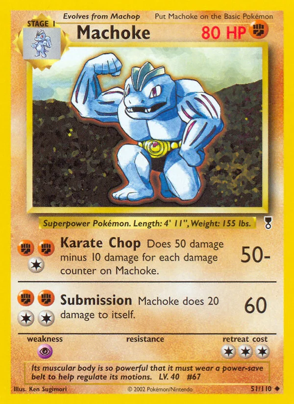 Machoke Pokemon card