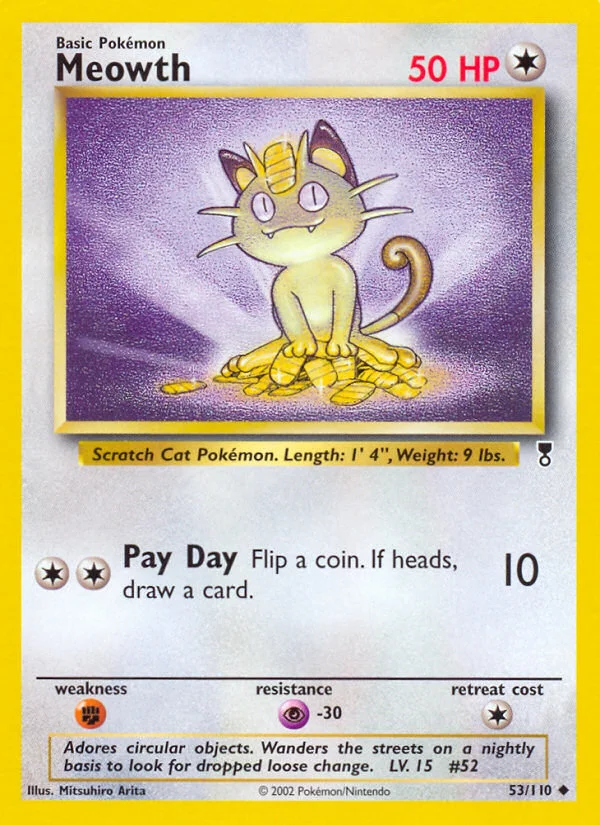 Meowth Pokemon card