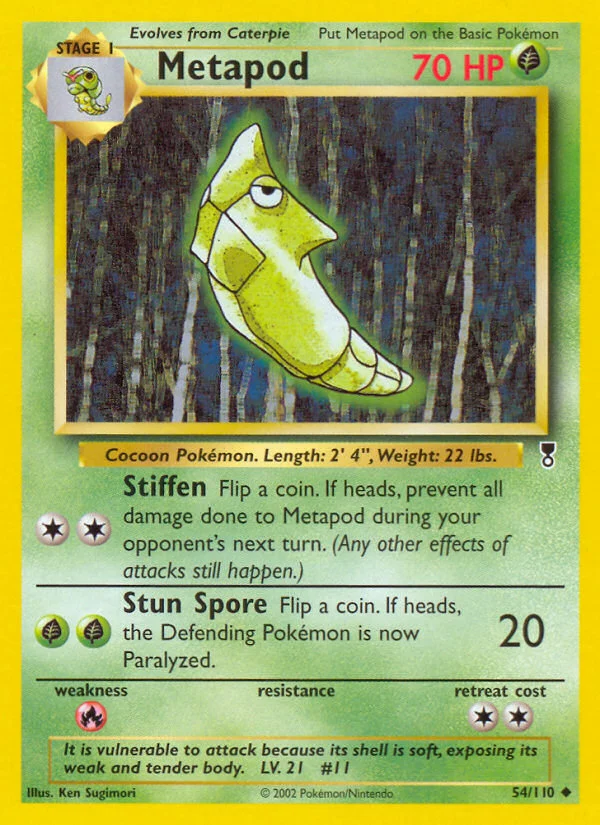 Metapod Pokemon card