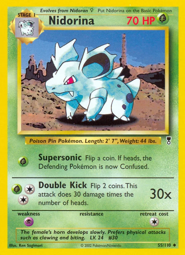 Nidorina Pokemon card
