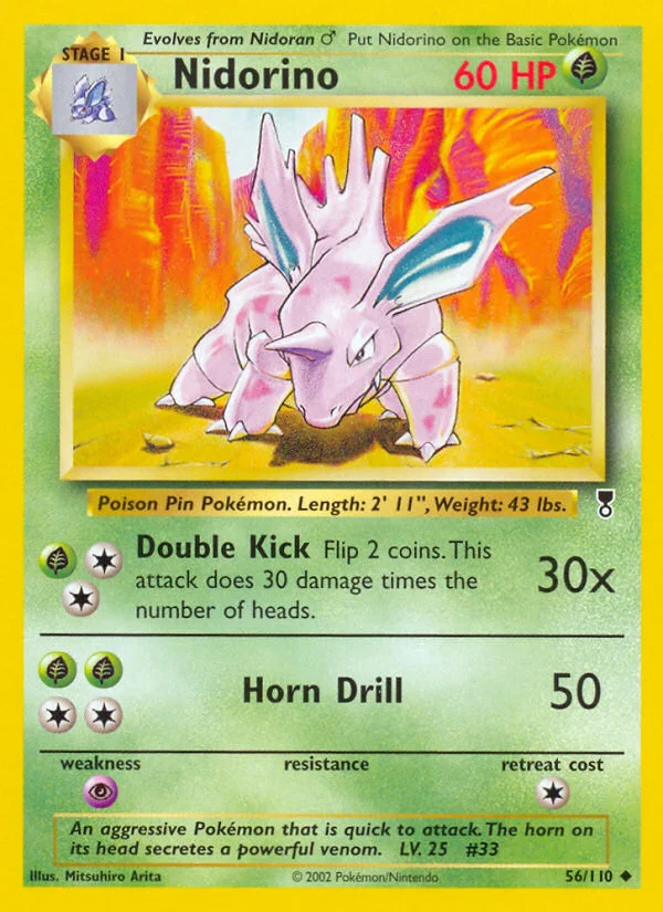 Nidorino Pokemon card