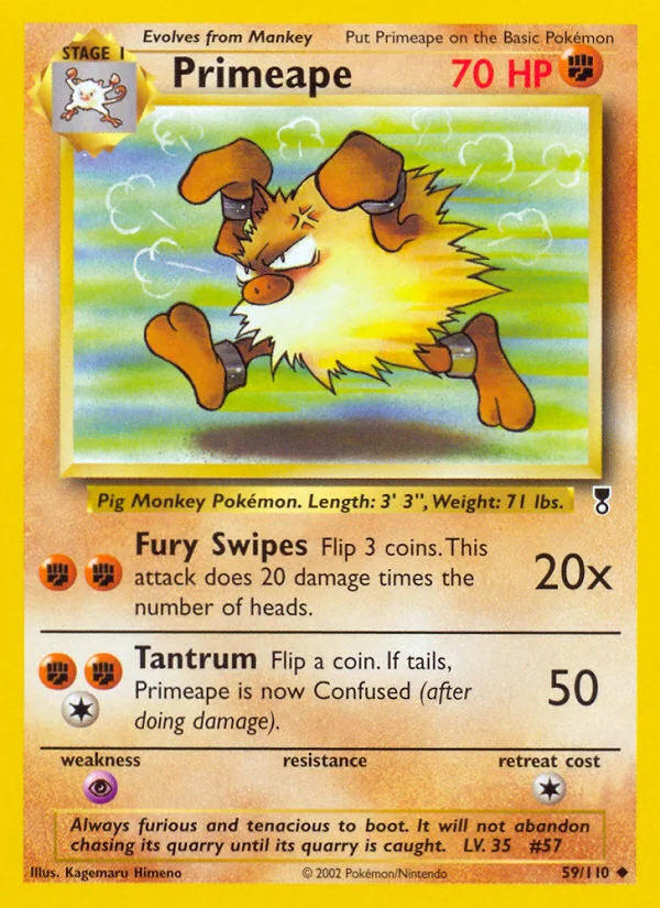 Primeape Pokemon card