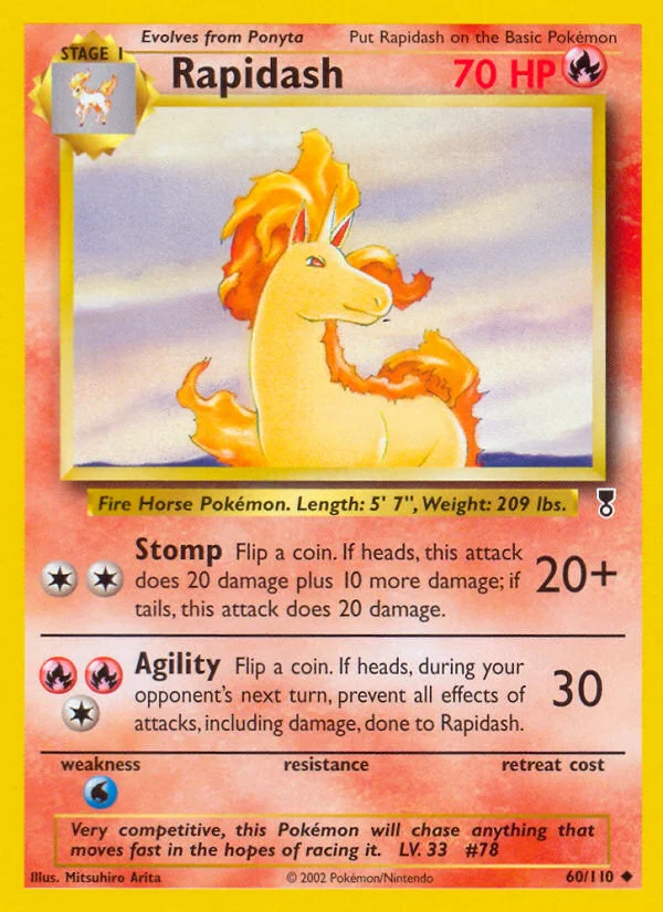 Rapidash Pokemon card