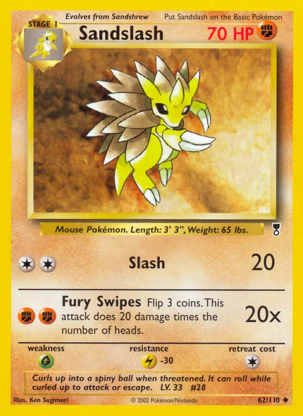 Sandslash Pokemon card
