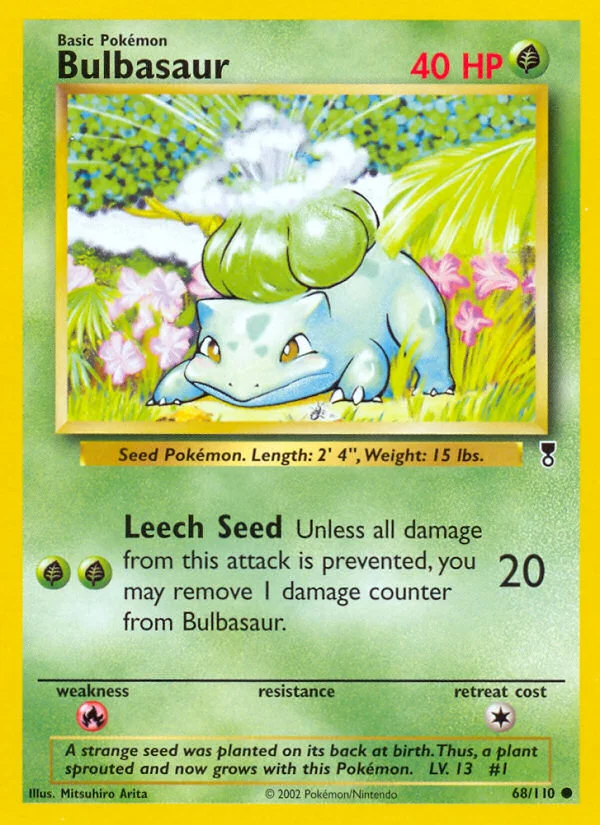 Bulbasaur Pokemon card