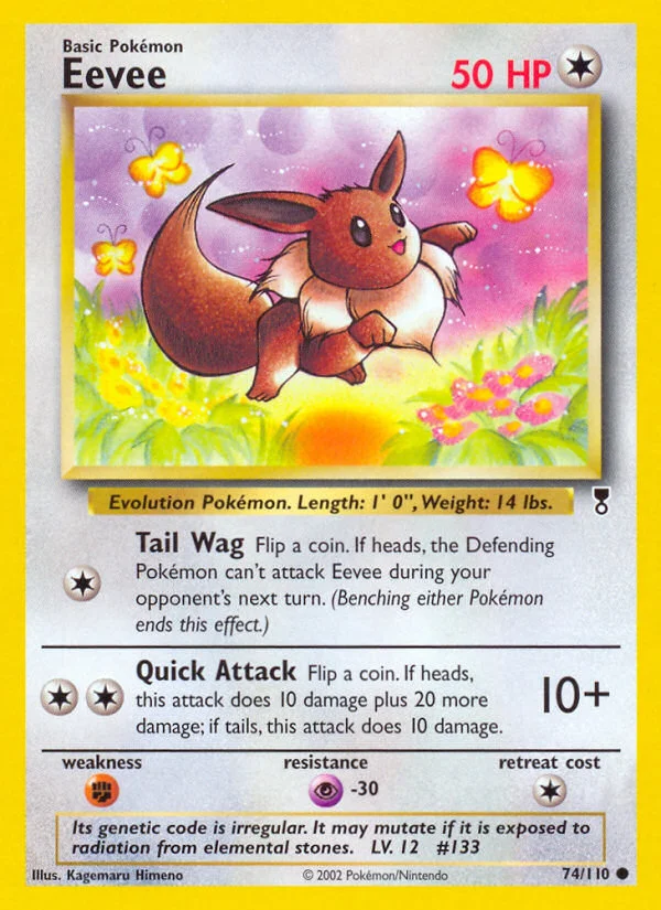 Eevee Pokemon card