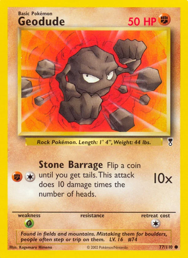 Geodude Pokemon card