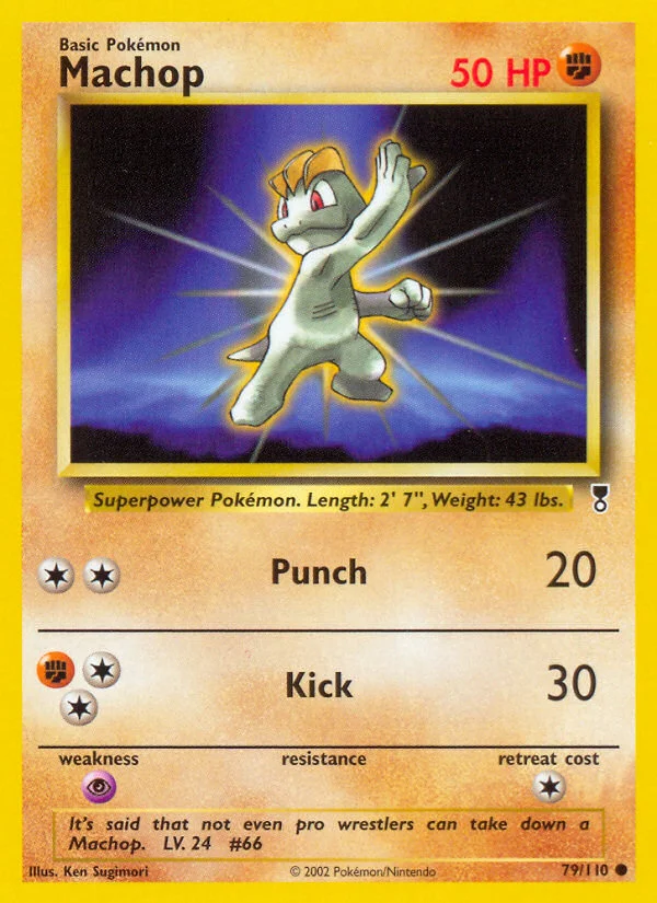 Machop Pokemon card