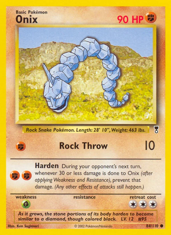 Onix Pokemon card