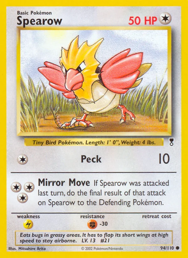 Spearow Pokemon card