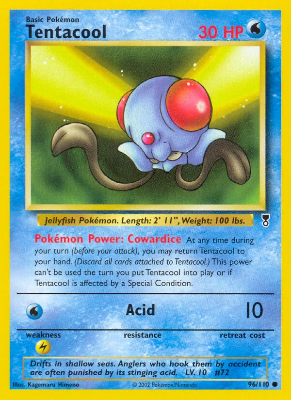 Tentacool Pokemon card