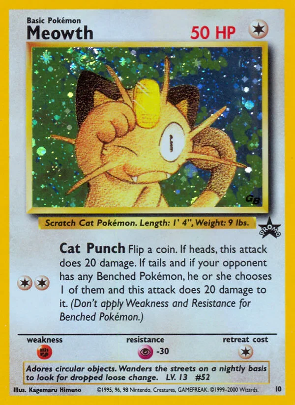 Meowth Pokemon card