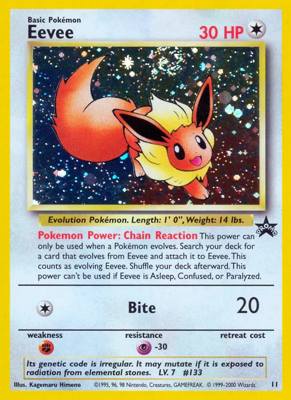 Eevee Pokemon card