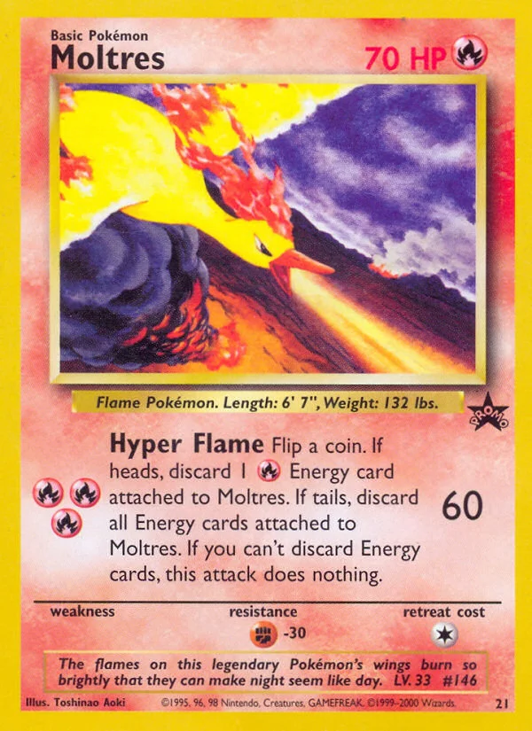 Moltres Pokemon card