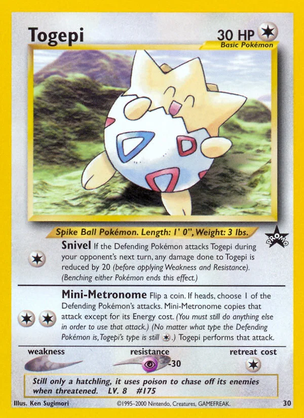 Togepi Pokemon card
