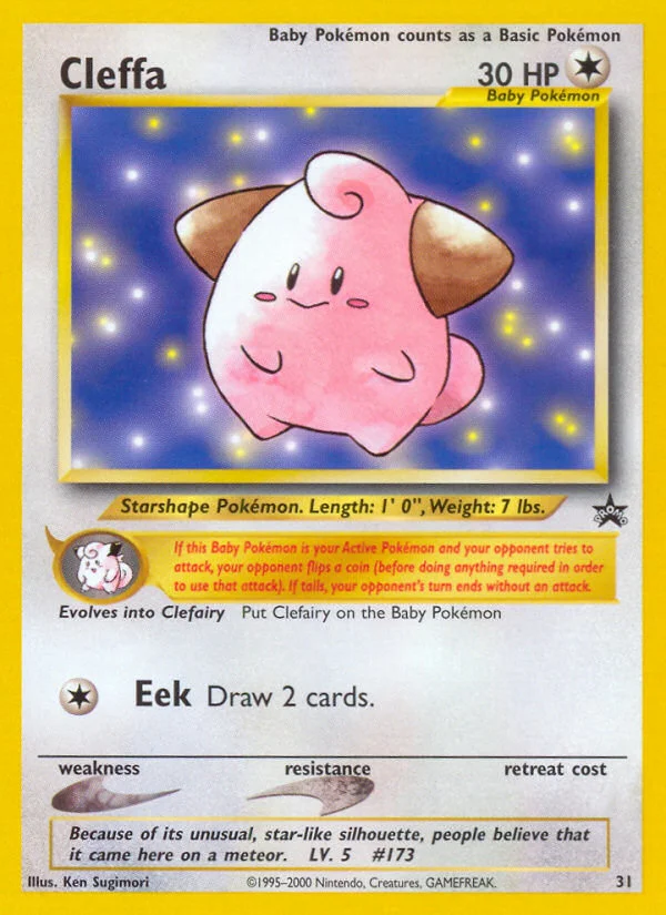 Cleffa Pokemon card
