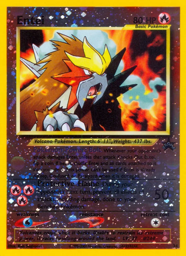 Entei Pokemon card
