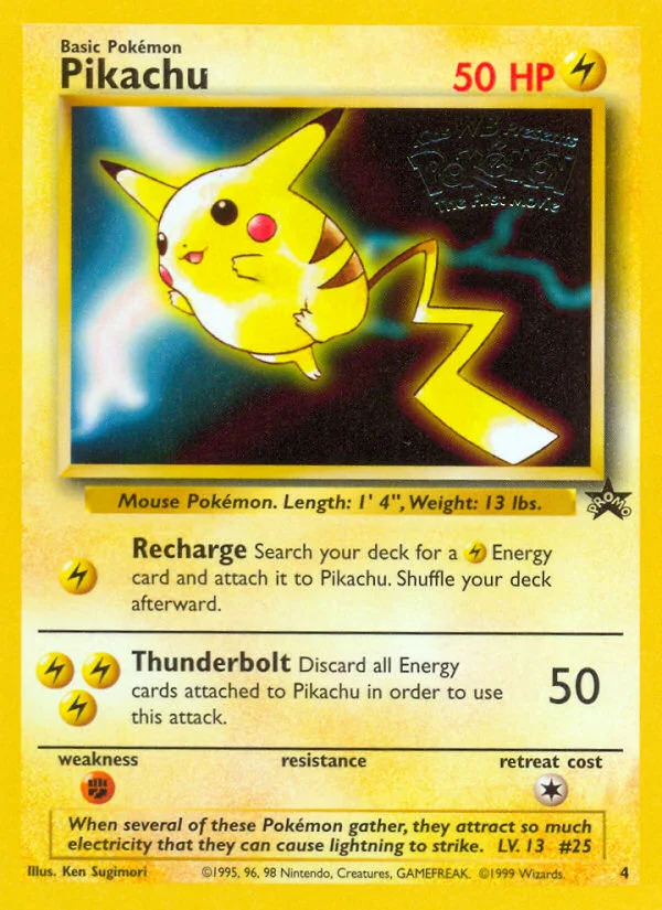 Pikachu Pokemon card