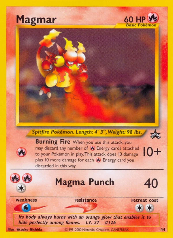 Magmar Pokemon card