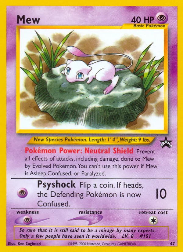 Mew Pokemon card