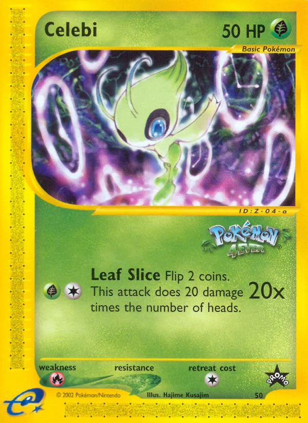 Celebi Pokemon card