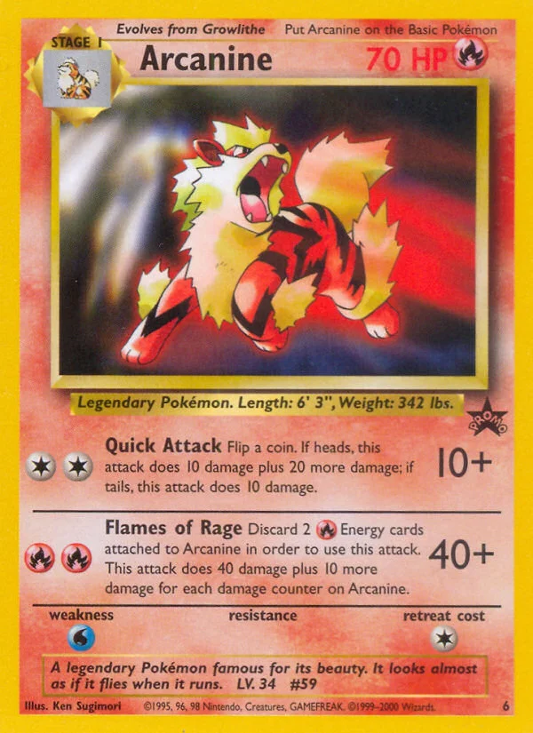 Arcanine Pokemon card