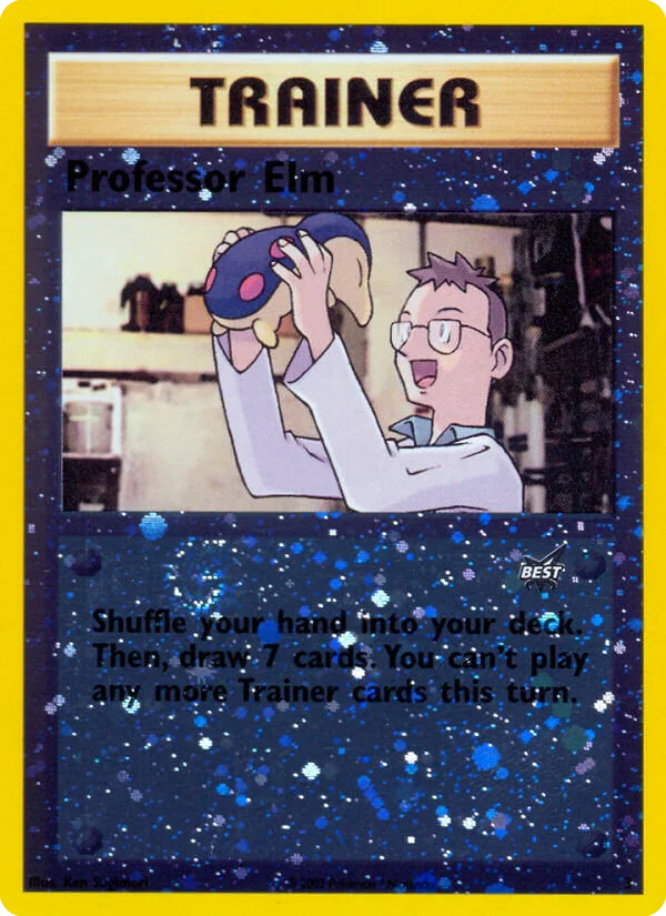 Professor Elm Pokemon card