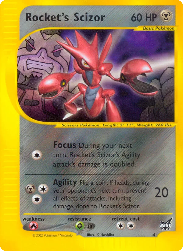Rocket's Scizor Pokemon card