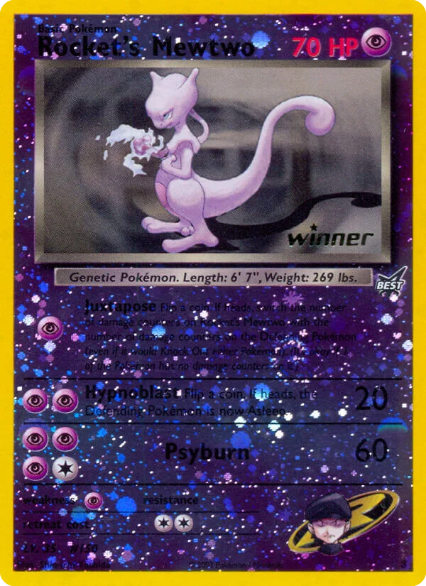 Rocket's Mewtwo Pokemon card