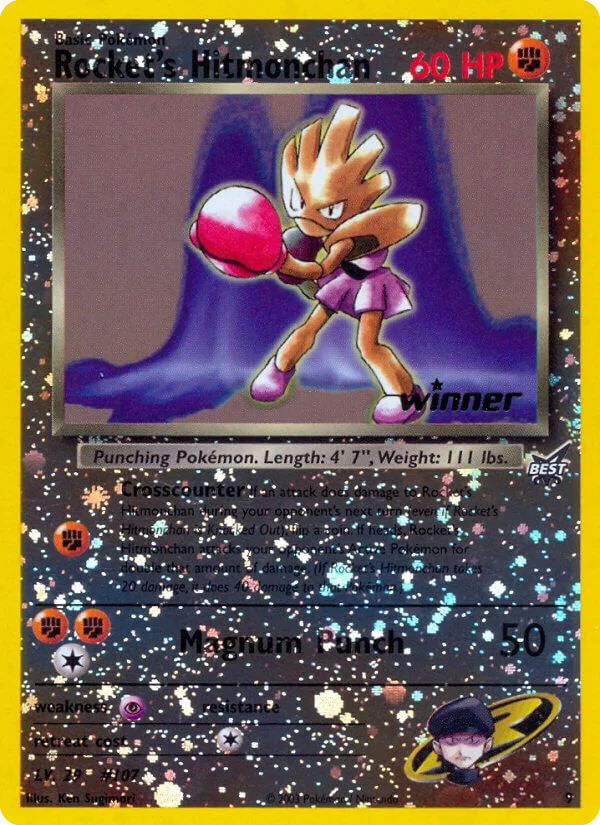 Rocket's Hitmonchan Pokemon card