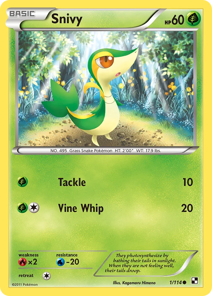 Snivy Pokemon card
