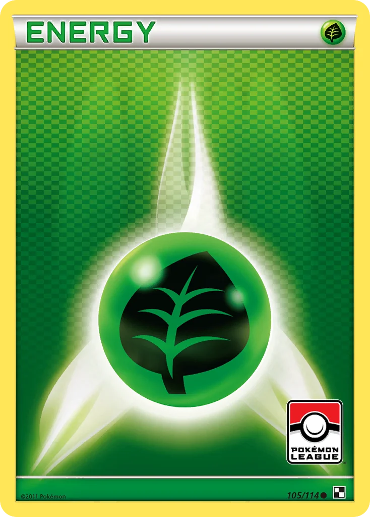 Grass Energy Pokemon card